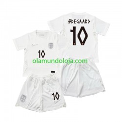 Camisola Noruega Martin Odegaard 10 Criança Equipamento Terceiro Copa do Mundo 2026 Manga Curta